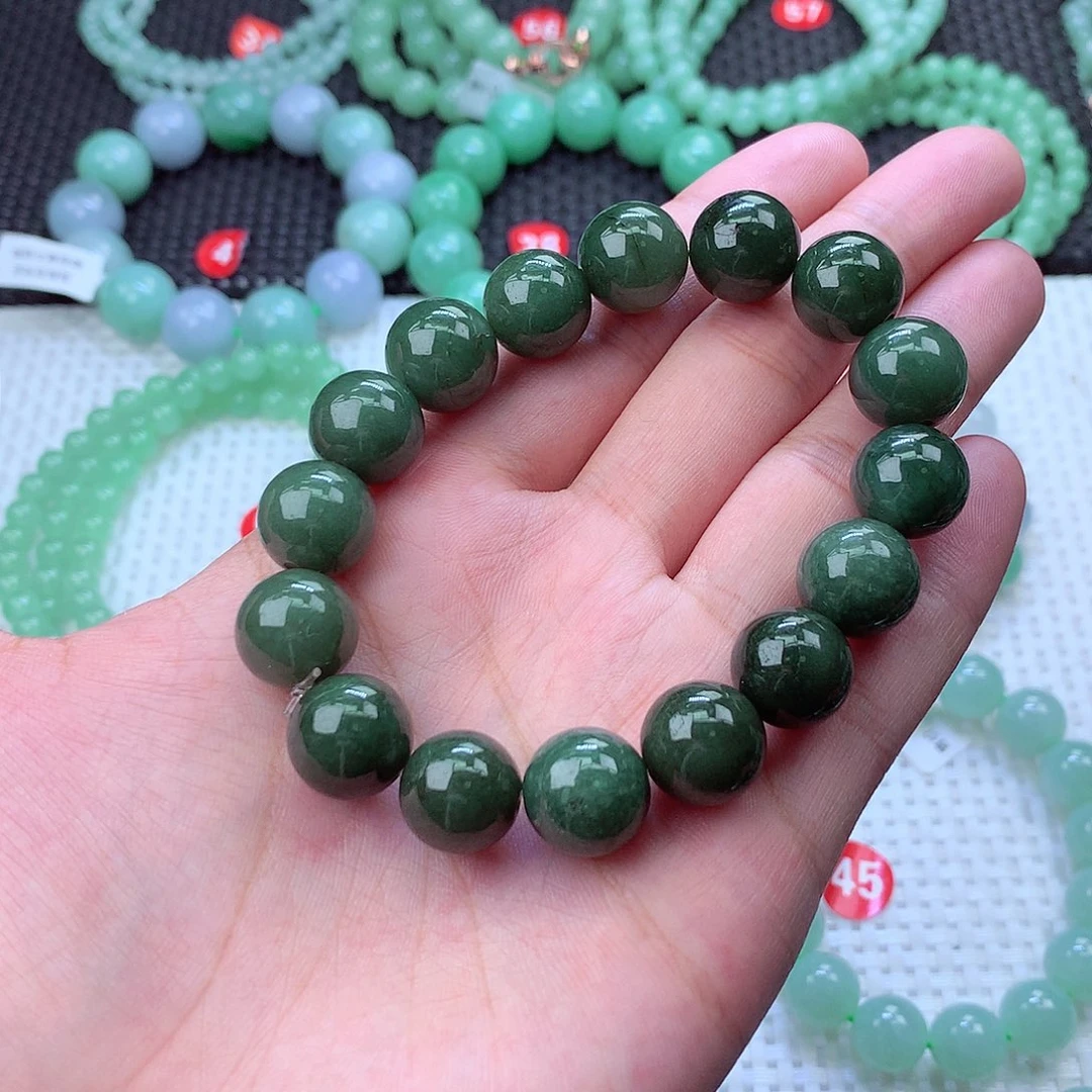 翡翠未镶嵌毛衣链