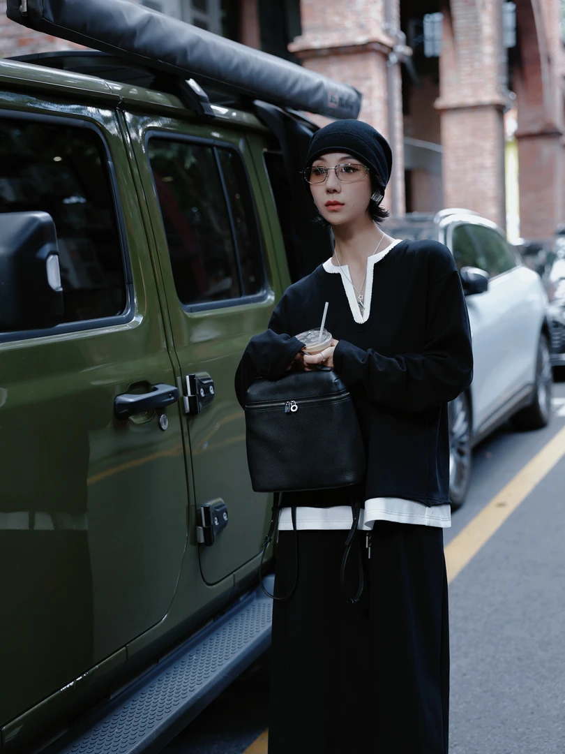 TT设计师【氧气周末】日系高级感纯棉自然毛边纯棉套装TT190898