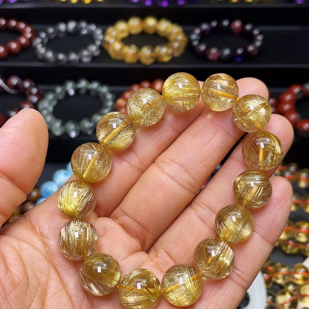 水晶未镶嵌手链钛晶