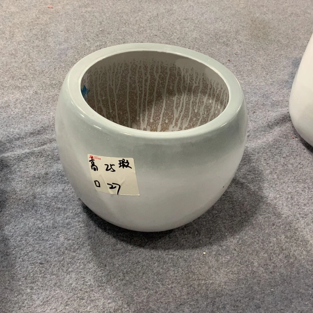 微瑕高温陶瓷花盆