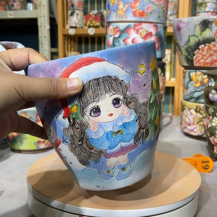 红陶景德镇艺术手绘作品