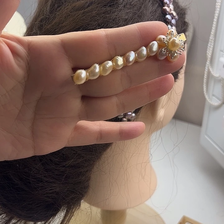 未镶嵌淡水珍珠发夹