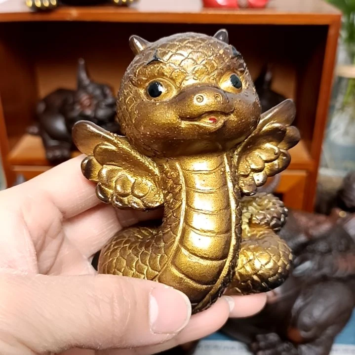 茶宠变色小蛇茶宠摆件