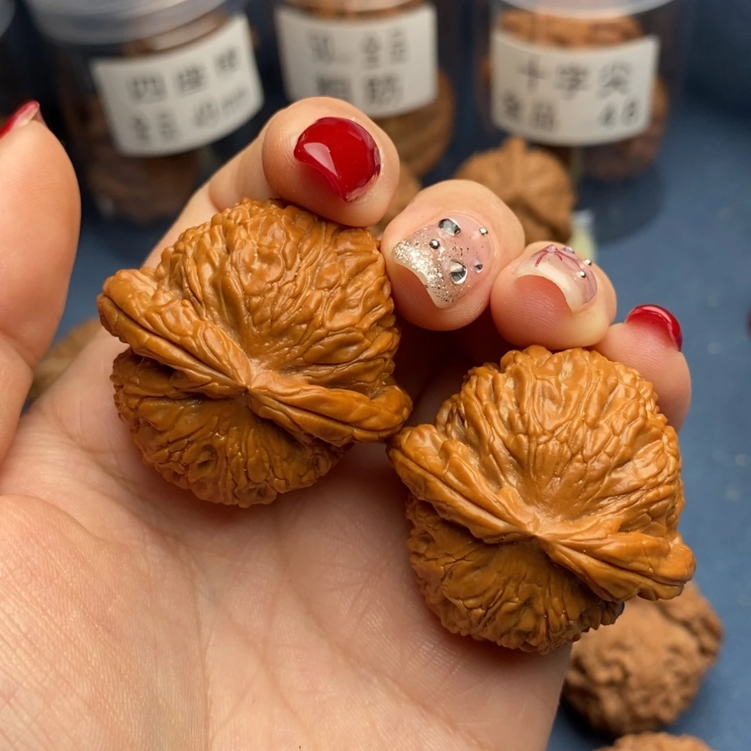 文玩核桃把件球白029