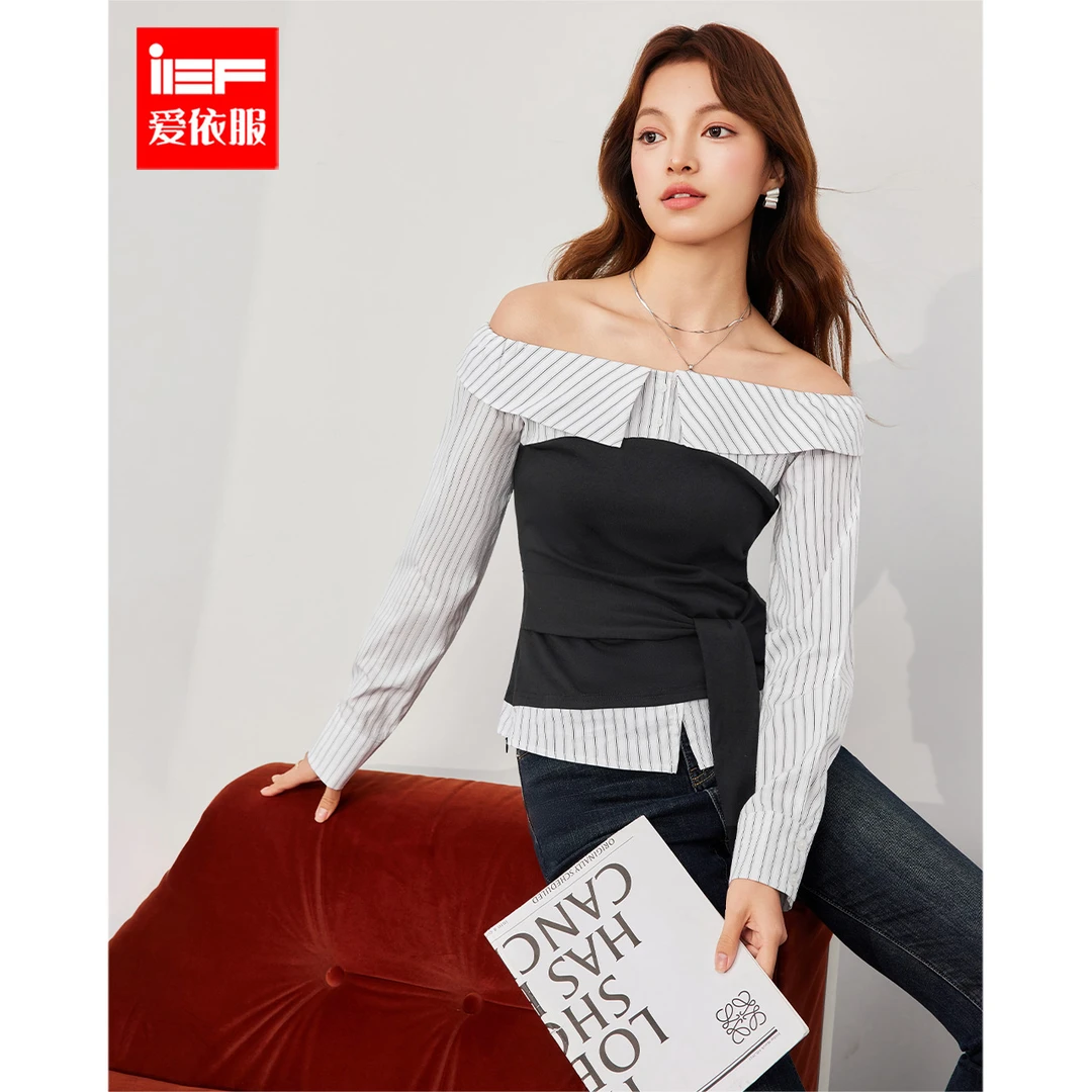IEF/爱依服2025新款秋季针织显瘦气质美女上衣6723-B8013-