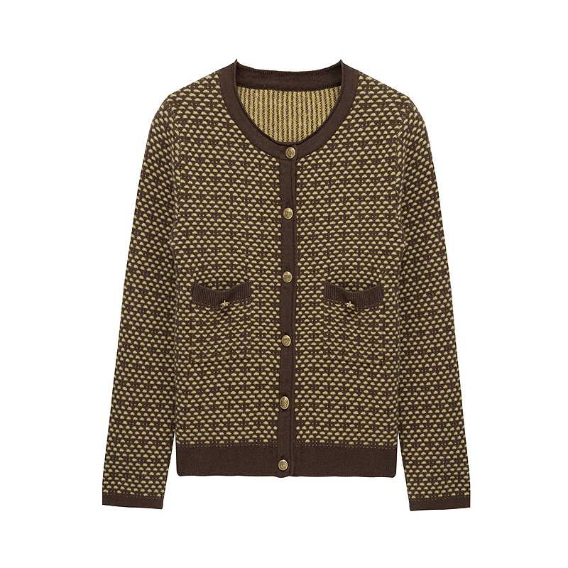 布景女2024年冬季新品毛针织衫BW34DH1856