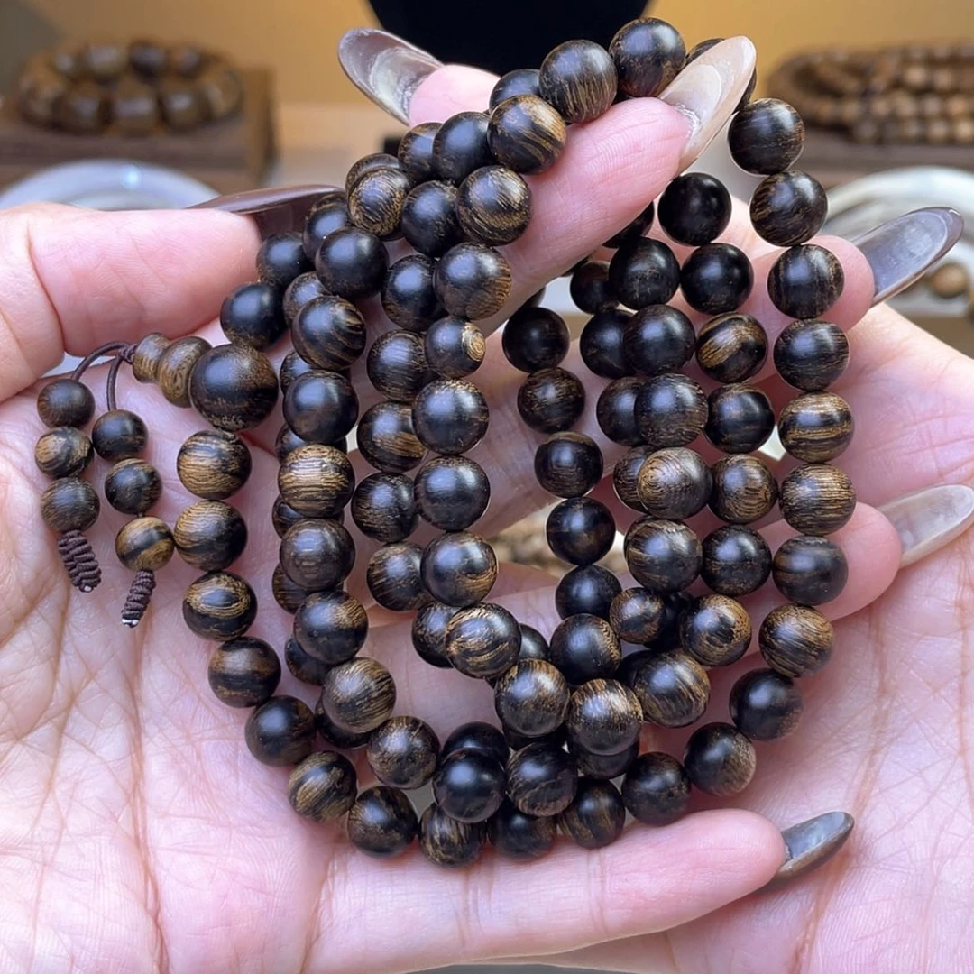 【闪购商品】沉香手串隆****店芽庄白棋楠瘤疤