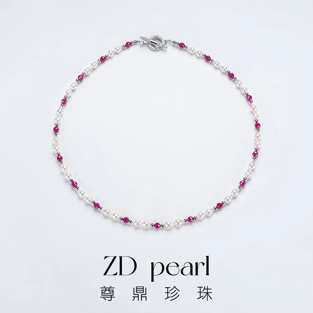 尊鼎珍珠-《梦梵》合金海水珍珠akoya项链-4-5mm-RS