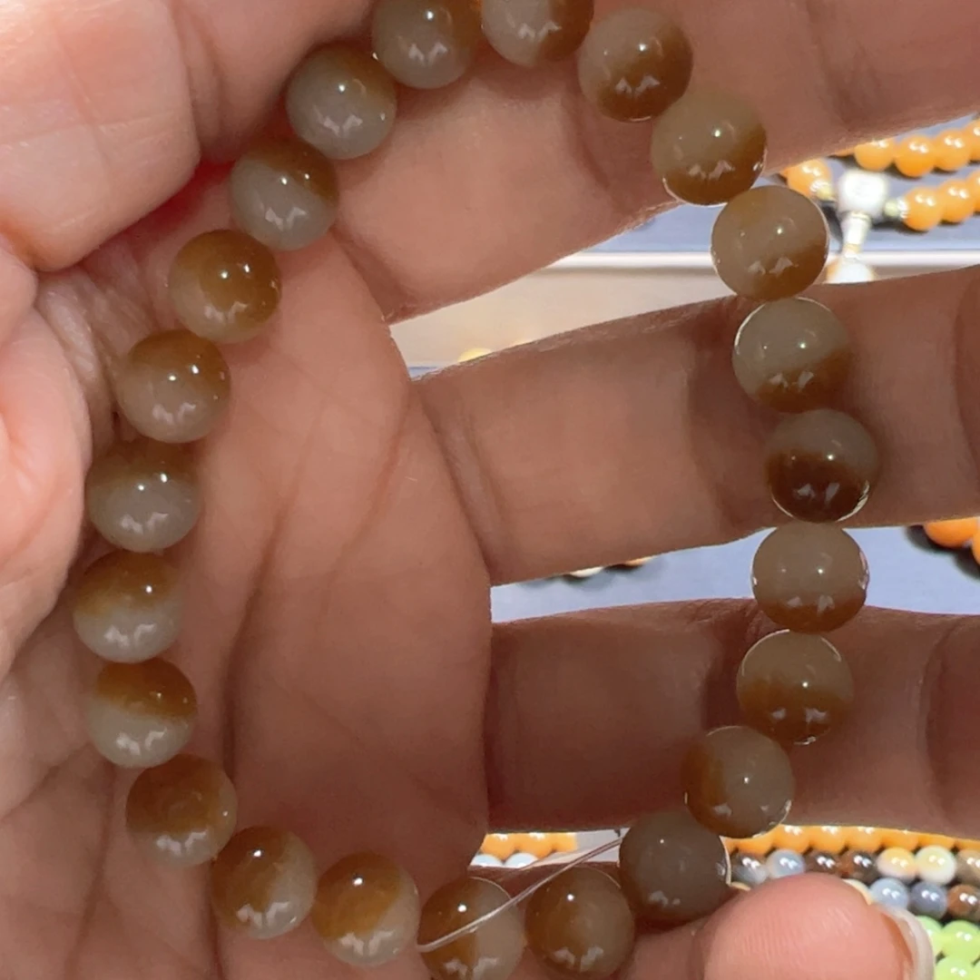 和田玉手链未镶嵌A*糖