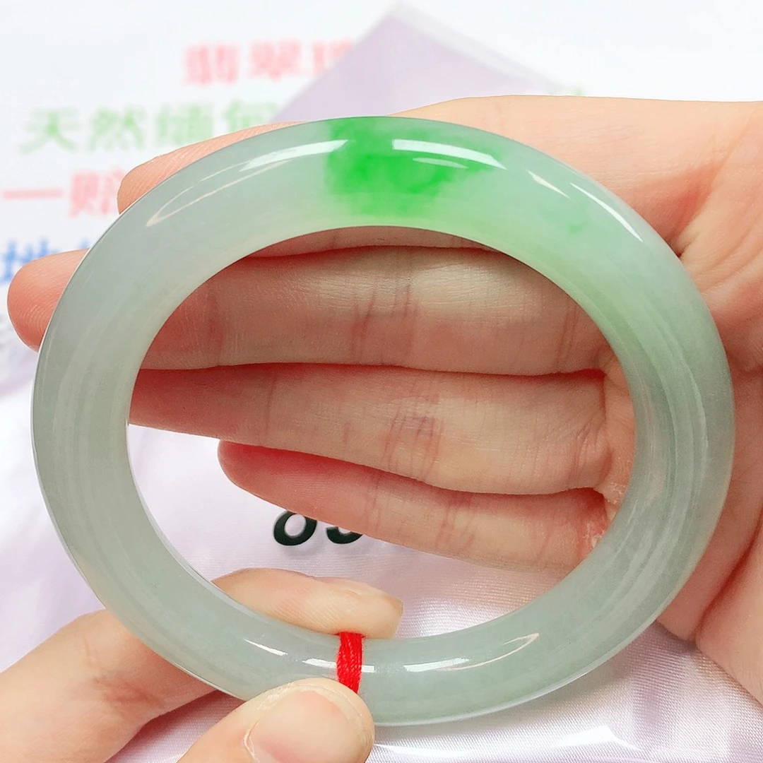 翡翠未镶嵌手镯翡翠手镯56圆