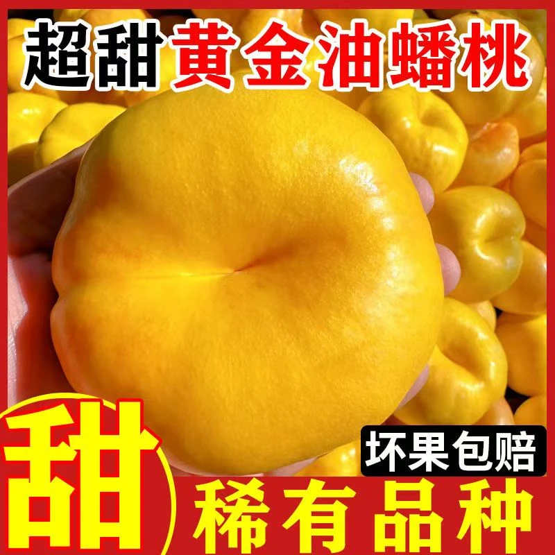 蒙阴产地【现摘速发】彩虹油蟠桃香甜多汁新鲜夏日应季水果