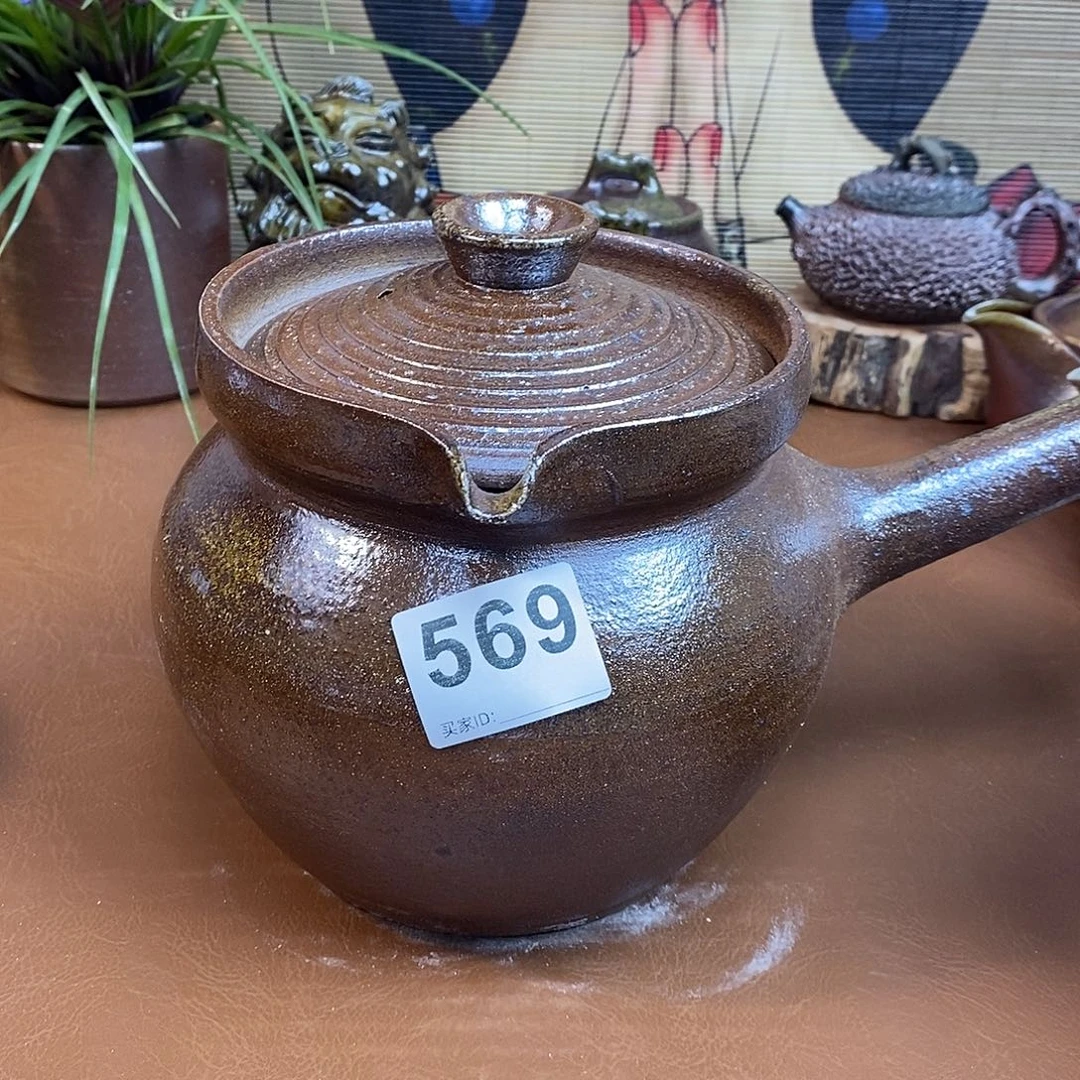 壶柴烧粗陶烤茶罐一物一拍1800左右