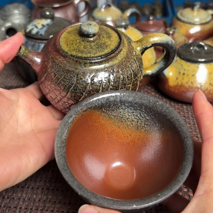茶杯紫砂胖***好手持束口
