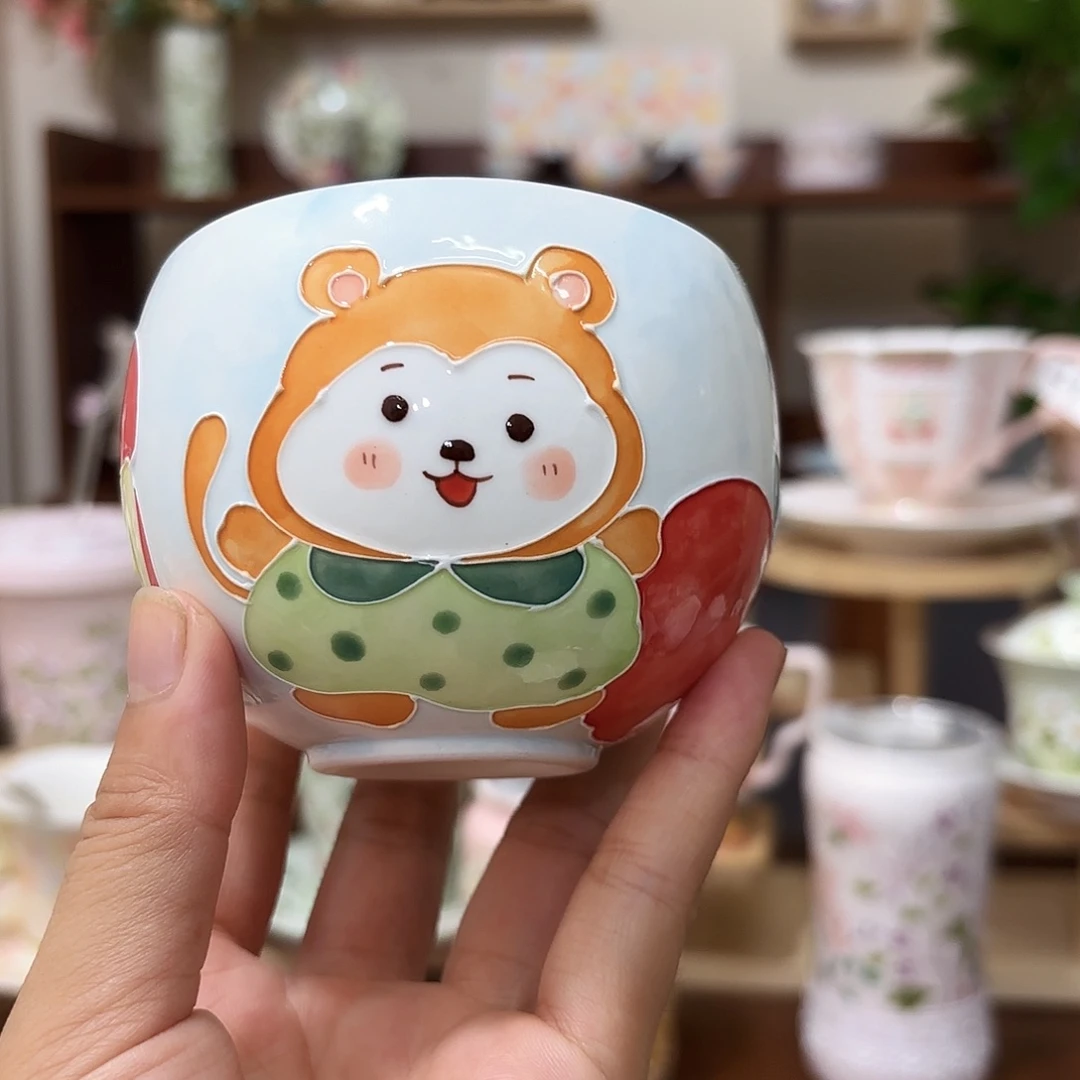 手绘创意高温釉下彩陶瓷