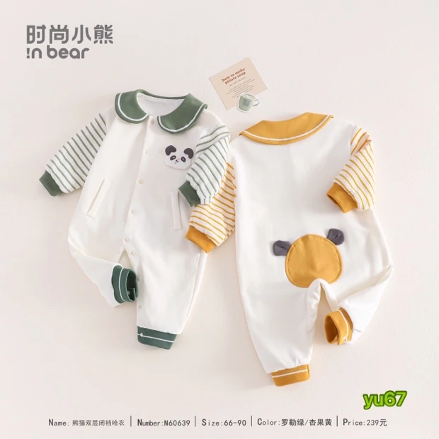 5号  时尚小熊熊猫闭裆连体N60639 26-2