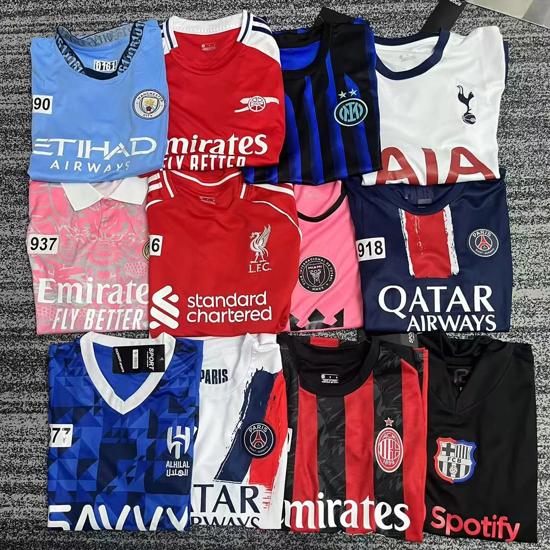 足球服比赛训练服套装俱乐部国家队休闲跑步梅西C罗球衣速干透气