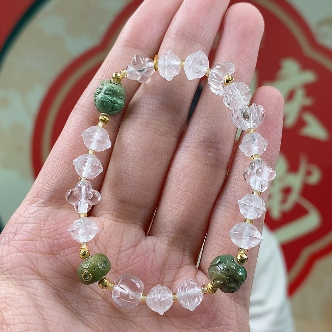 绿松石18K金镶嵌珠宝奇石