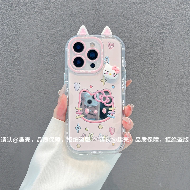 镜面奶油壳适用苹果16/iPhone/华为荣耀/OPPO/VIVO/小米手机壳潮