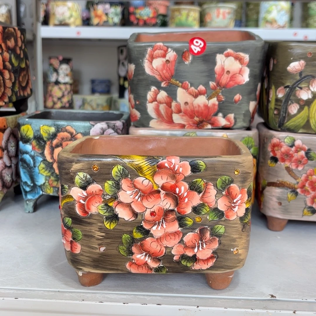 景德镇手绘花盆陶瓷14/11