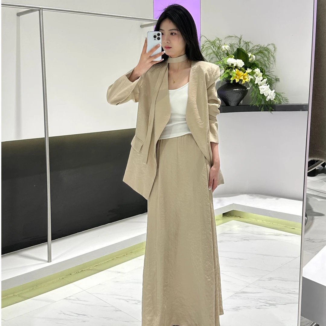 【YI家服饰】2025春季三件套装休闲轻奢开衫针织设计师时尚套装8518