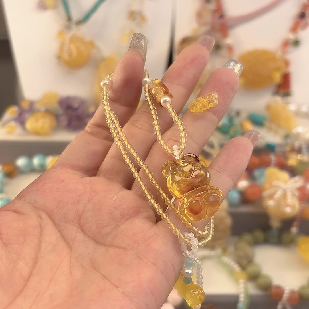 琥珀未镶嵌手链琥珀