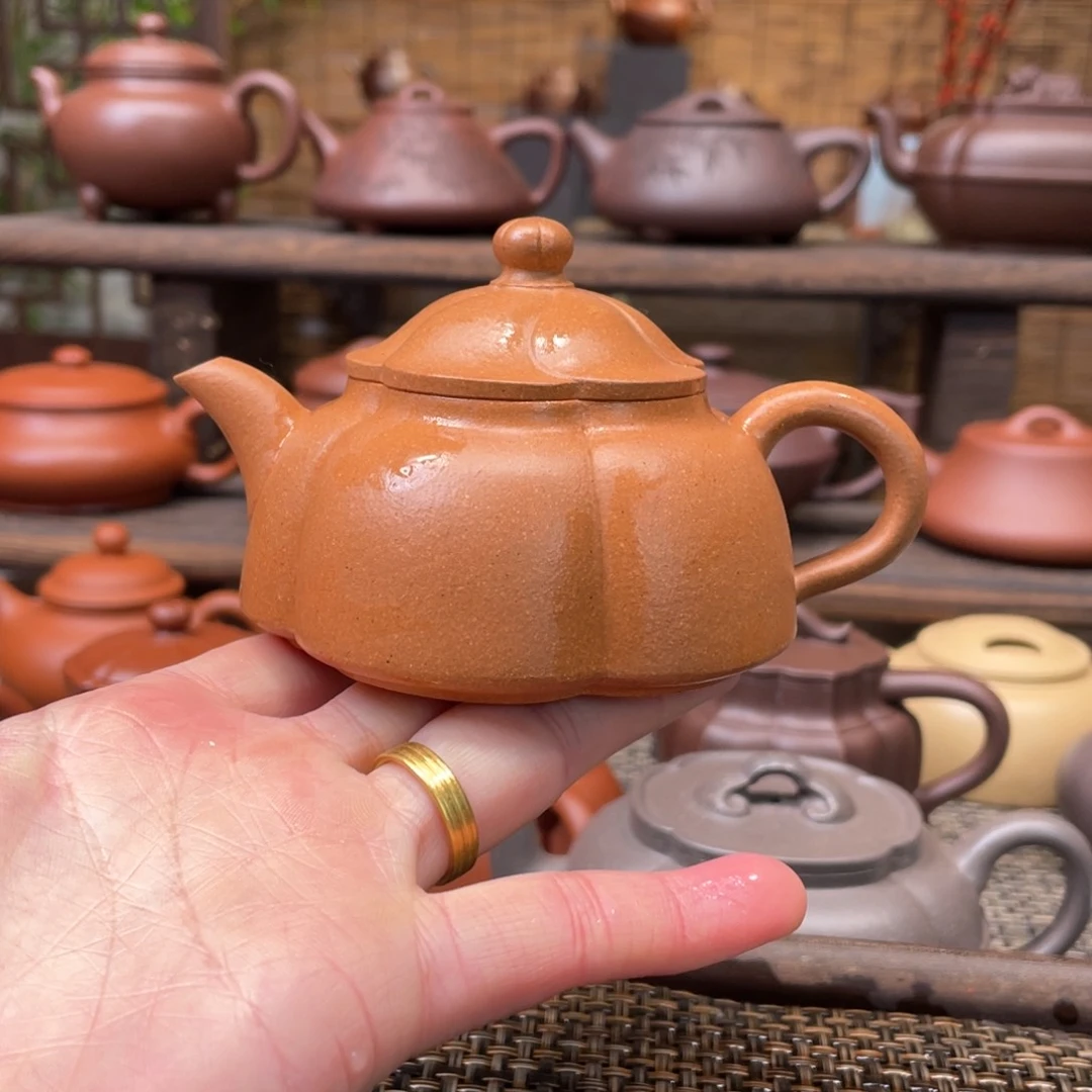 紫砂茶壶雨*宜原矿紫砂手工制150
