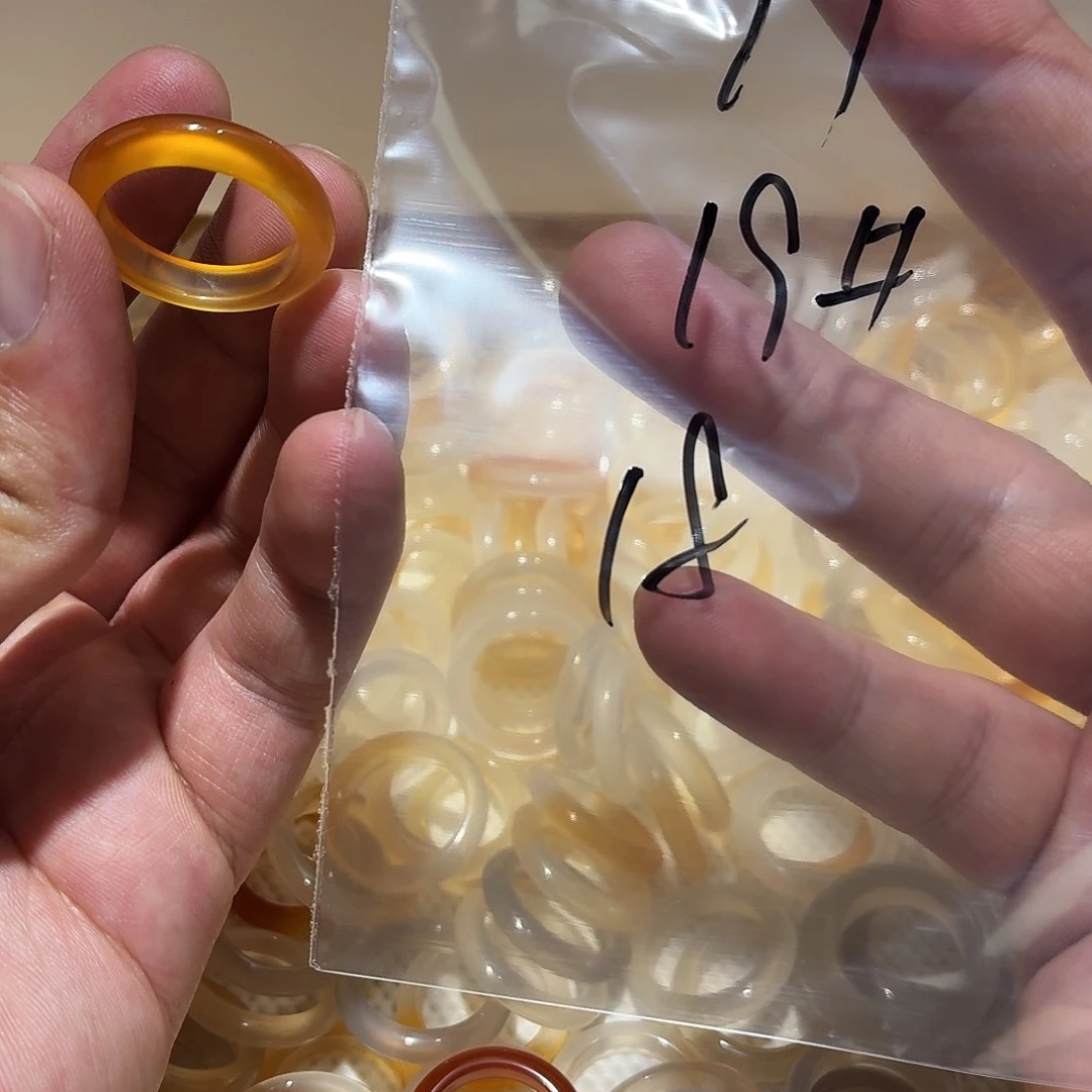 玛瑙/玉髓戒圈未镶嵌阿***u79