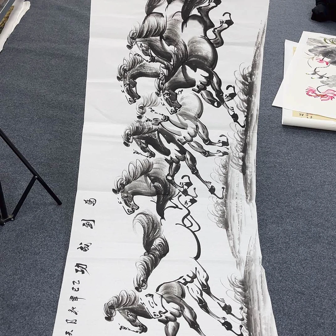 国画作品全场放漏