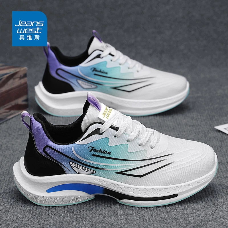 真维斯男鞋2025新款夏季透气薄款网面运动鞋青少年轻便软底跑步鞋