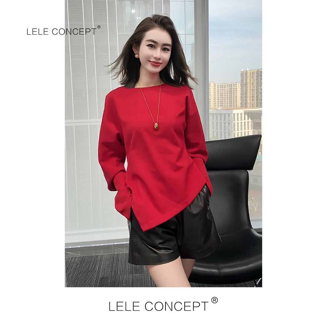 LELE CONCEPT丨都市极简气质款弯袖上衣FS26A0318W