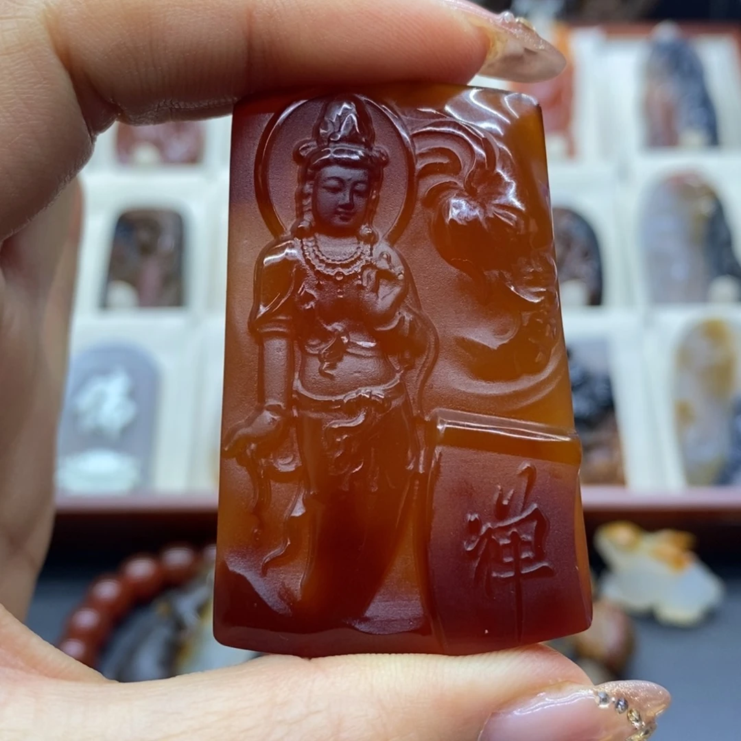 未镶嵌吊坠(赠链)玛瑙/玉髓金*生吊坠