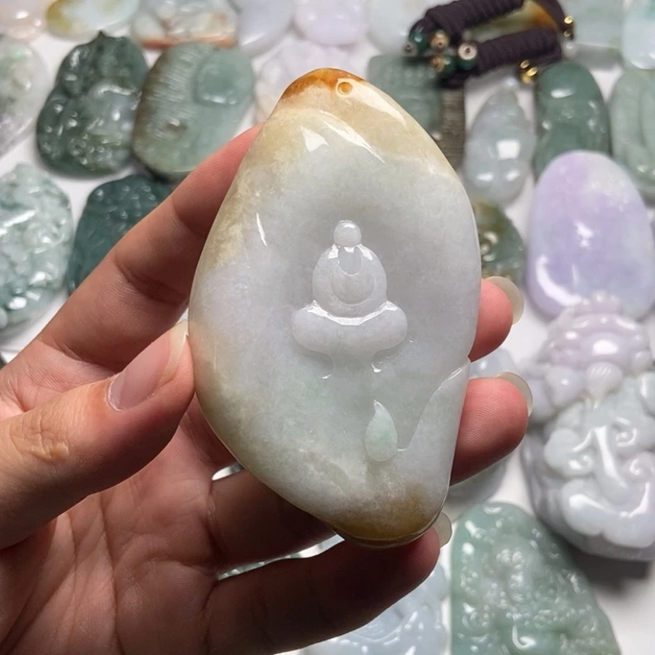 翡翠未镶嵌颈饰悟道56