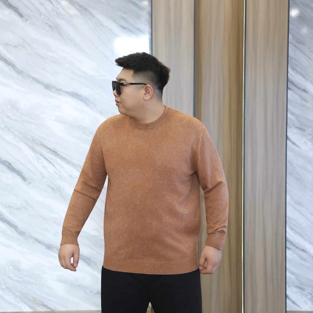 大码男装  秋冬简约 百搭净版 针织打底8963