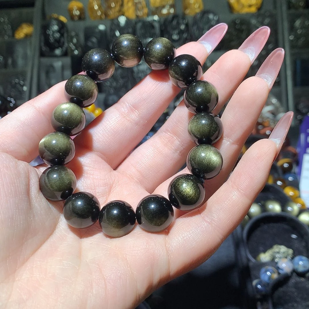 黑曜岩手链未镶嵌九*七