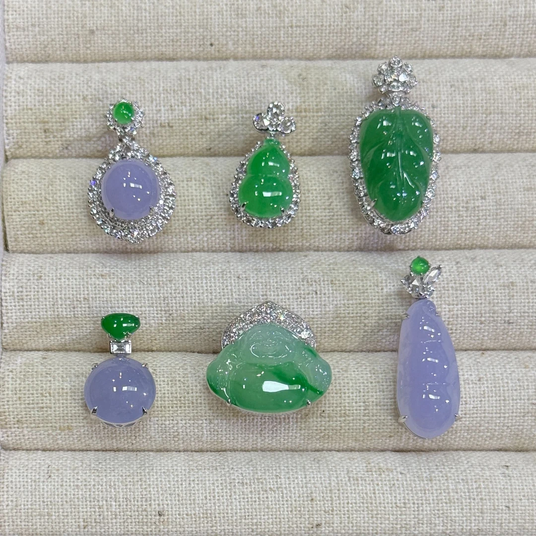 翡翠吊坠1件-18K金-多样性发货只发一件-AR36-JX|CXQ21