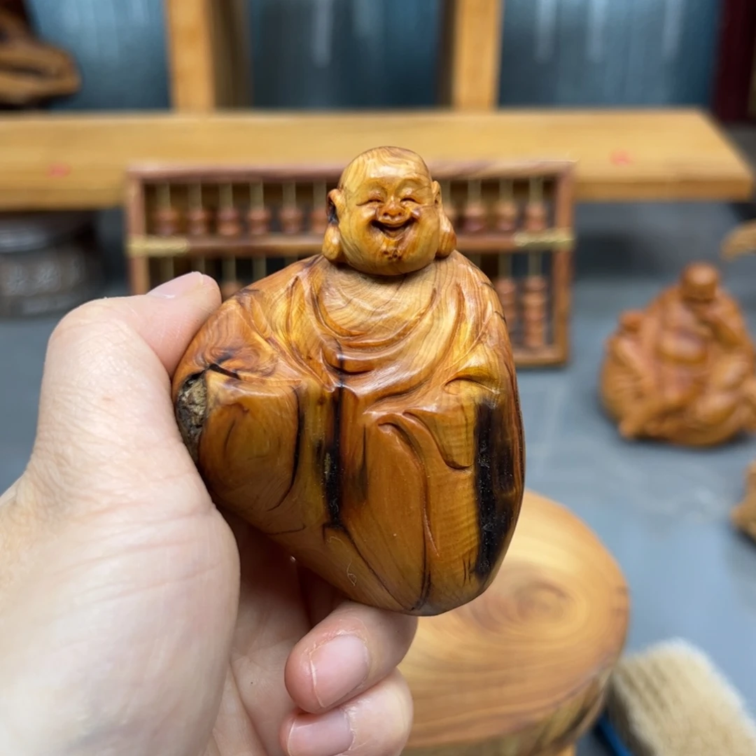 柏木崖柏木摆件手把件，25