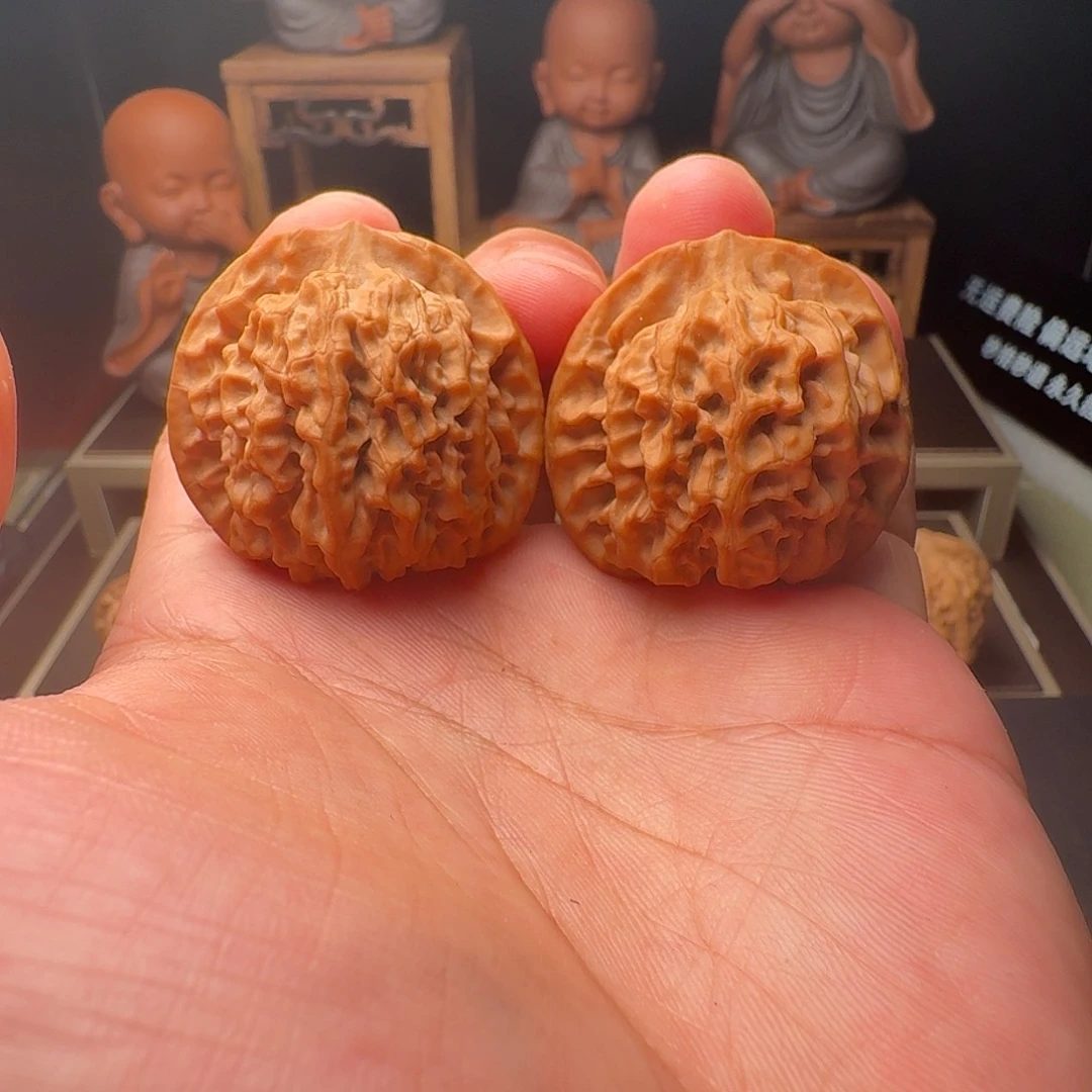 文玩核桃吊坠秦闷38全品白茬