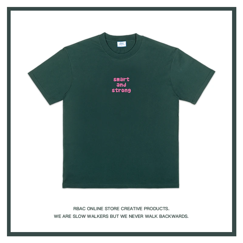 smart and strong｜RBAC｜落肩纯棉短袖T恤时尚潮流