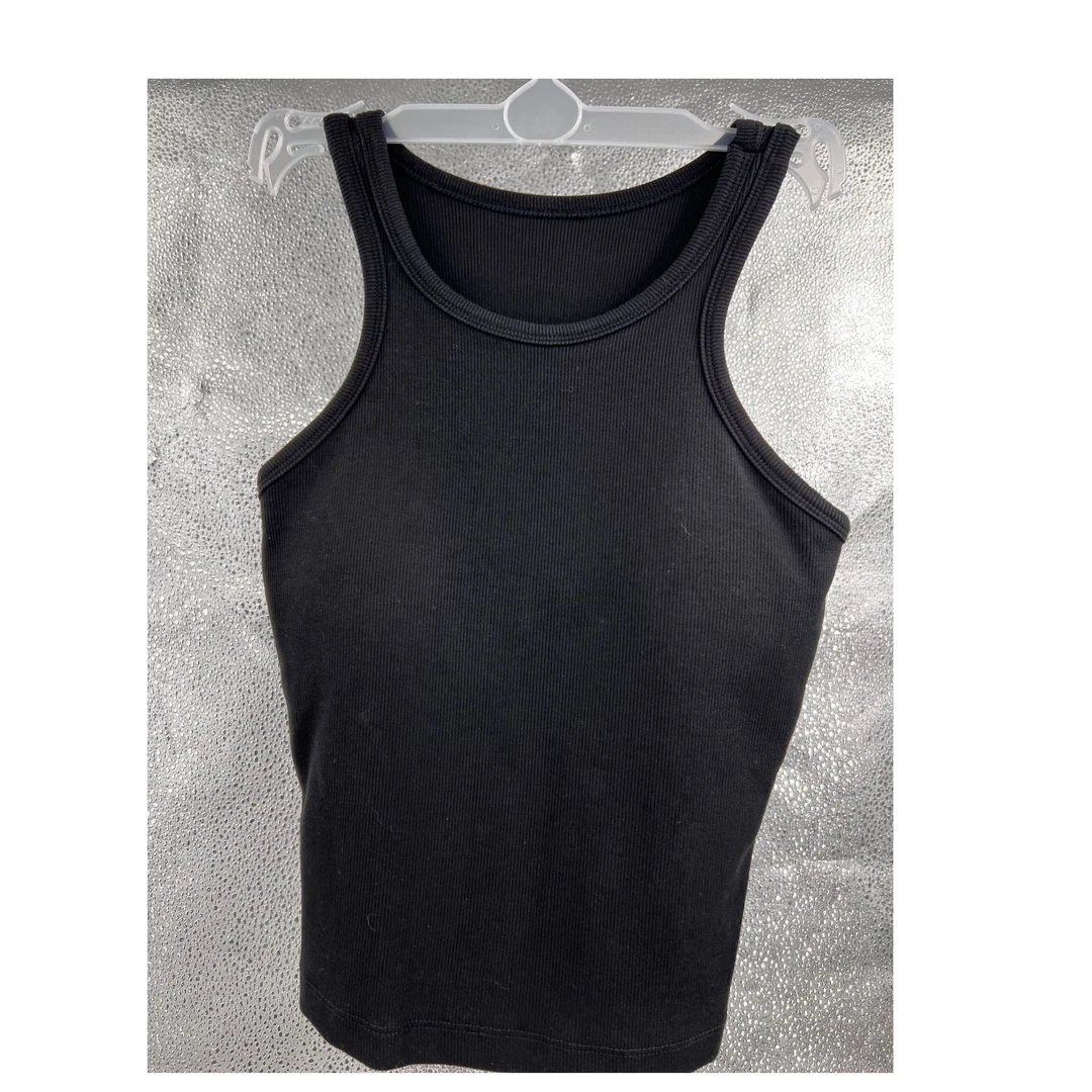 背心吊带短款辣妹风运动打底黑色美背纯色网红时尚休闲无袖A01-3