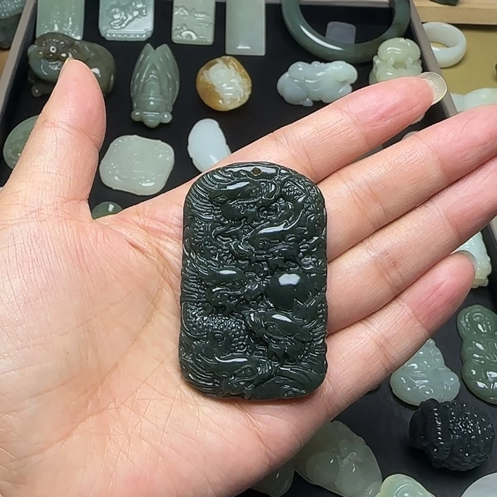 和田玉未镶嵌挂件