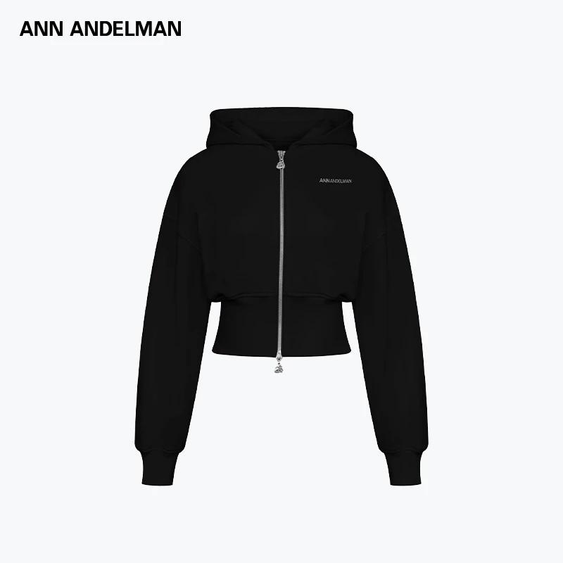 ANN ANDELMAN【商场同款新品】25秋冬运动针织休闲女士收腰连帽卫衣
