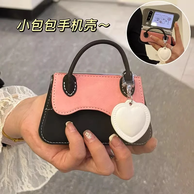 适用华为Pura X典藏版阔折叠手机壳时尚手提包包创意个性女保护套