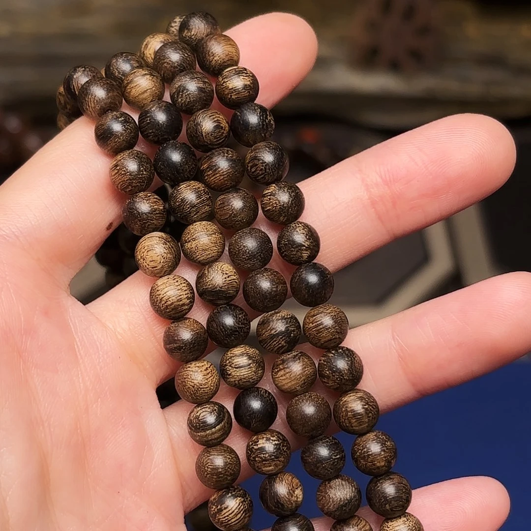 手串沉香越南芽庄黄棋楠瘤疤0.6×108