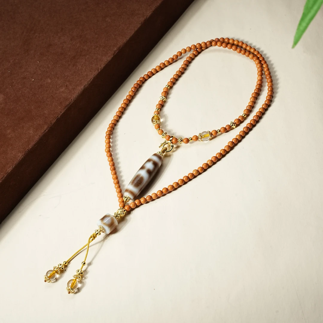 【观澜珠宝】宝瓶玛瑙项链 复古民族风藏式潮流吊坠 多样发 1849