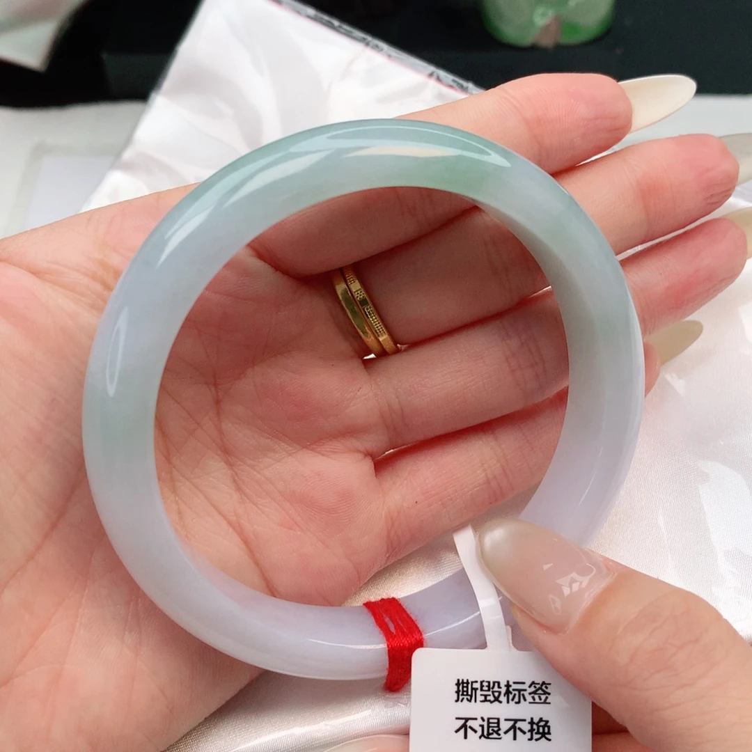 未镶嵌手镯翡翠C***l正圈63  0906