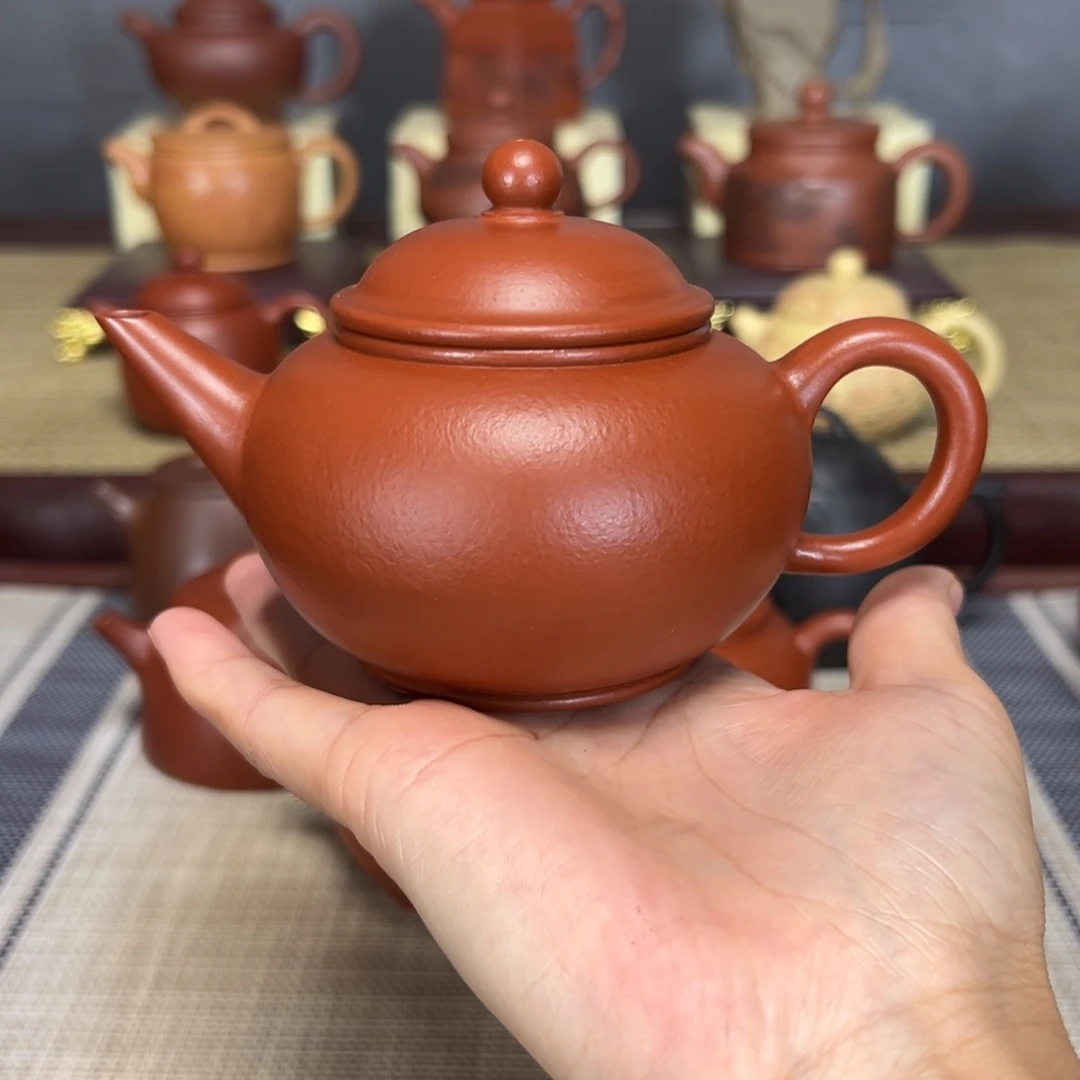 茶壶紫砂花****！210cc水平全手工制作