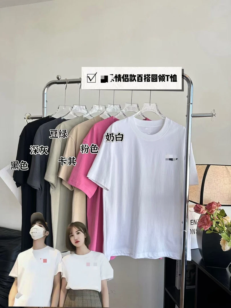 情侣款短袖时尚百搭圆领休闲夏季宽松