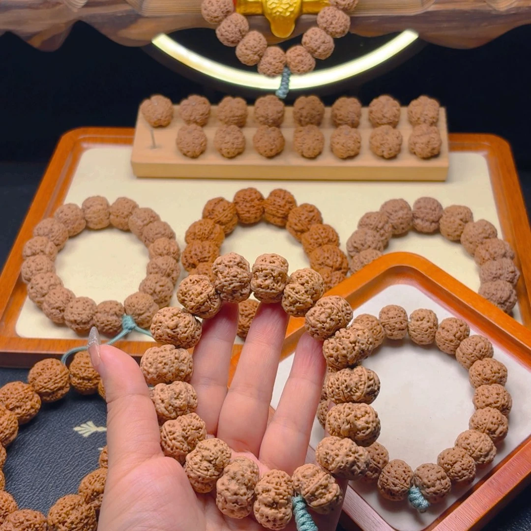 金刚菩提手串1号22尺寸6瓣雪花扇面