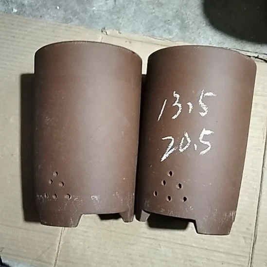 紫砂大笔筒两个微瑕