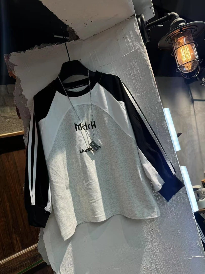 吾 2025【Y】2月18日 儿童男童女童时尚灰色印花T恤2533-